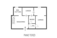 Vendita appartamento ultimo piano con ampia terrazza Pesaro - Zona centro-mare (AP791)